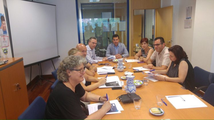 El Consejo de Administración de Aguasvira durante la reunión mantenida este viernes. Foto: aG