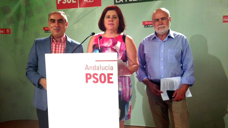 Los dos diputados y el senador del PSOE por la provincia granadina. Foto. PSOE / aG 