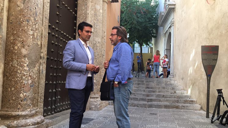 Cuenca y Baldomero Oliver han visitado este martes el edificio. Foto: Ayuntamiento / aG 