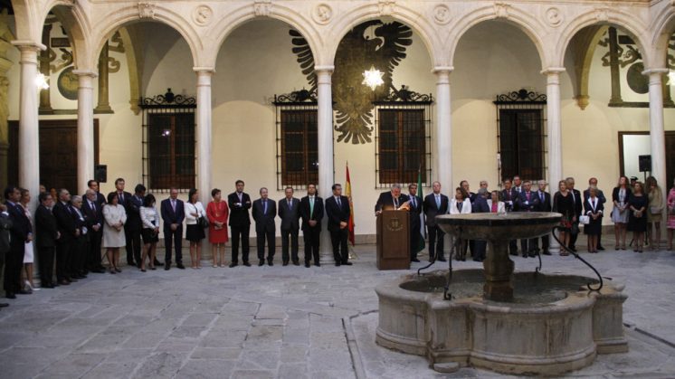 El acto se celebró en el patio principal de la Real Chancillería, sede del TSJA. Foto: Álex Cámara