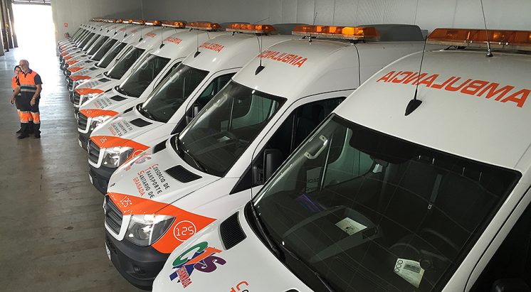 El Consorcio de Transportes de Salud cuenta cuna flota de 200 vehículos. Foto: Luis F. Ruiz 