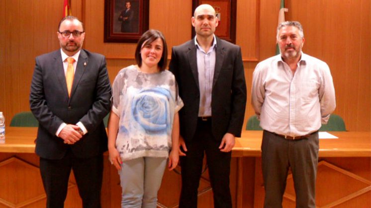 Los concejales del grupo municipal de Ciudadanos en el Ayuntamiento de Armilla. Foto: aG 