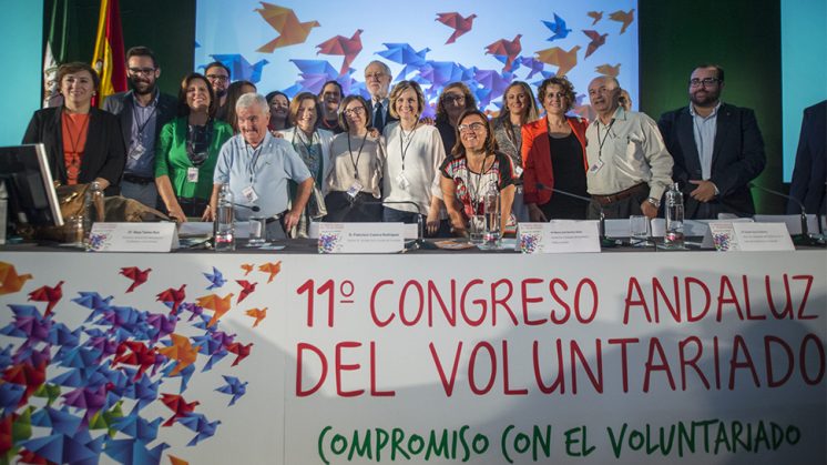 La consejera de Igualdad y Políticas Sociales, María José Sánchez Rubio, ha inaugurado la apertura del XI Congreso Andaluz del Voluntariado, que se celebra en Granada. Foto: aG