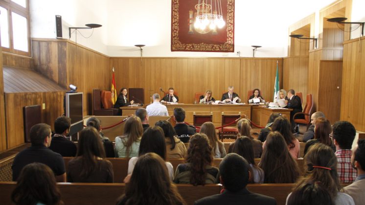 Imagen de archivo de un juicio celebrado en la Audiencia Provincial de Granada. Foto: Álex Cámara